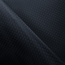 Ткань Оксфорд 300D PU Рип-Стоп СОТЫ, цвет Черный (на отрез)  в Таганроге