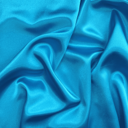 *Ткань Атлас-сатин, цвет Голубой (на отрез)  в Таганроге