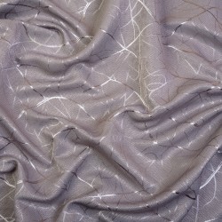 Ткань Блэкаут для штор светозатемняющая 75% &quot;Ледовое тиснение цвет Серый&quot; (на отрез)  в Таганроге