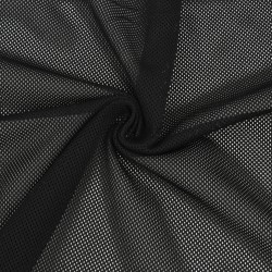 Трикотажная Сетка 75 г/м2, цвет Черный (на отрез)  в Таганроге