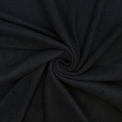 Ткань Флис Односторонний 130 гр/м2, цвет Черный (на отрез)  в Таганроге