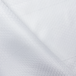Ткань Оксфорд 300D PU Рип-Стоп СОТЫ, цвет Белый (на отрез)  в Таганроге