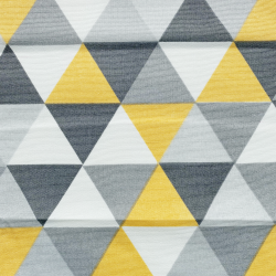Интерьерная ткань Дак (DUCK), принт &quot;Треугольники&quot; (на отрез)  в Таганроге