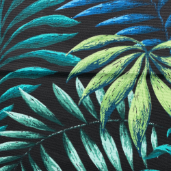 Интерьерная ткань Дак (DUCK), принт &quot;Тропические листья&quot; (на отрез)  в Таганроге