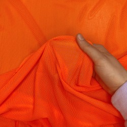 Трикотажная Сетка 75 г/м2, цвет Оранжевый (на отрез)  в Таганроге